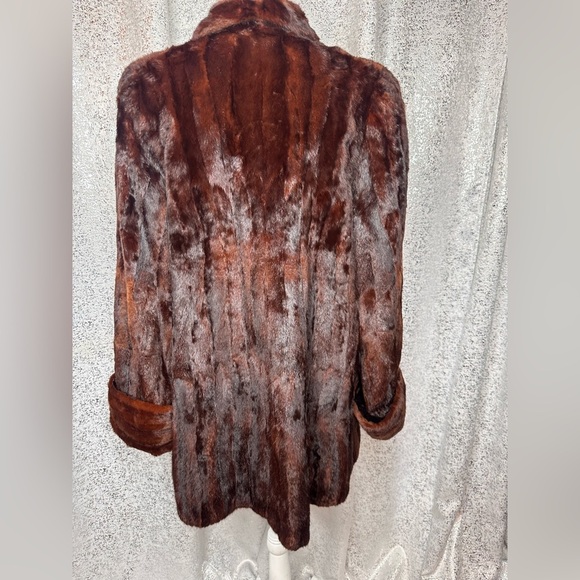 Frances Dallaire red brown /auburn real mink Fur Coat - Picture 4 of 7